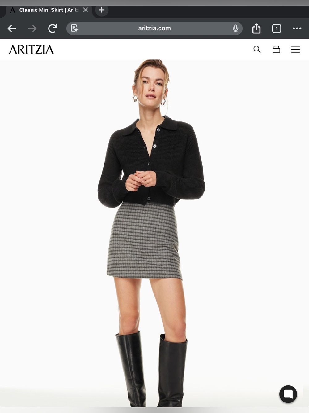 Wilfred Aline Mini Skirt Size4